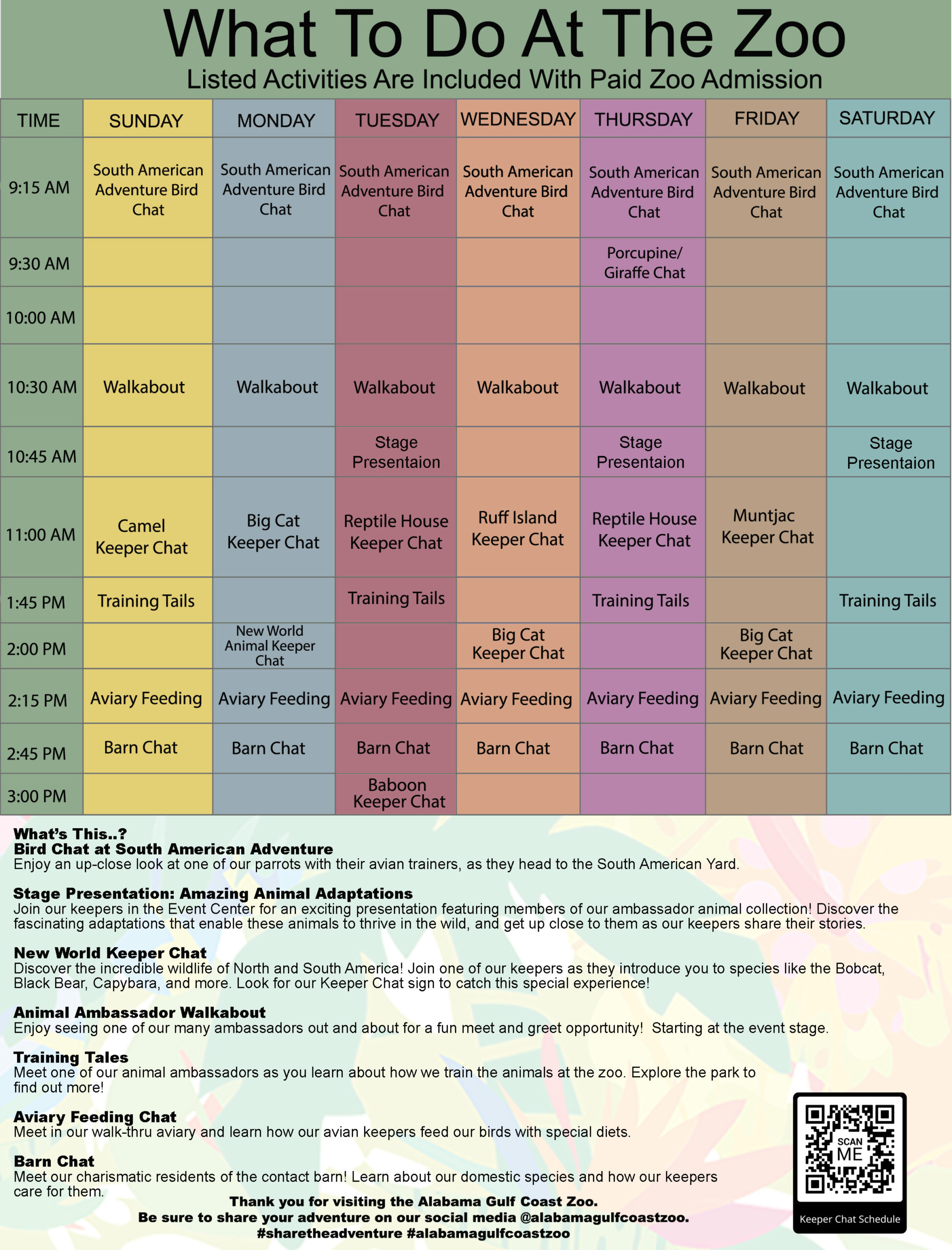 2025 Keeper Chat Schedule-FallWinter